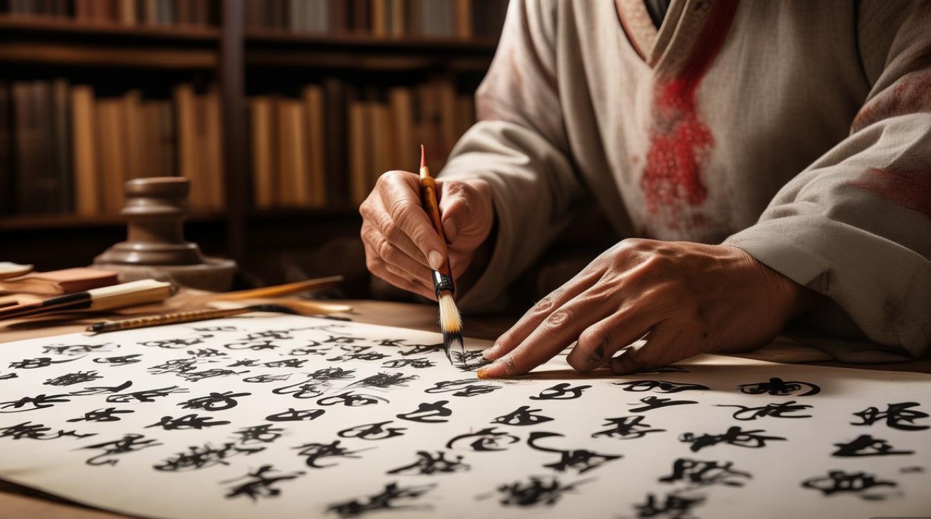 书法鸿运天成