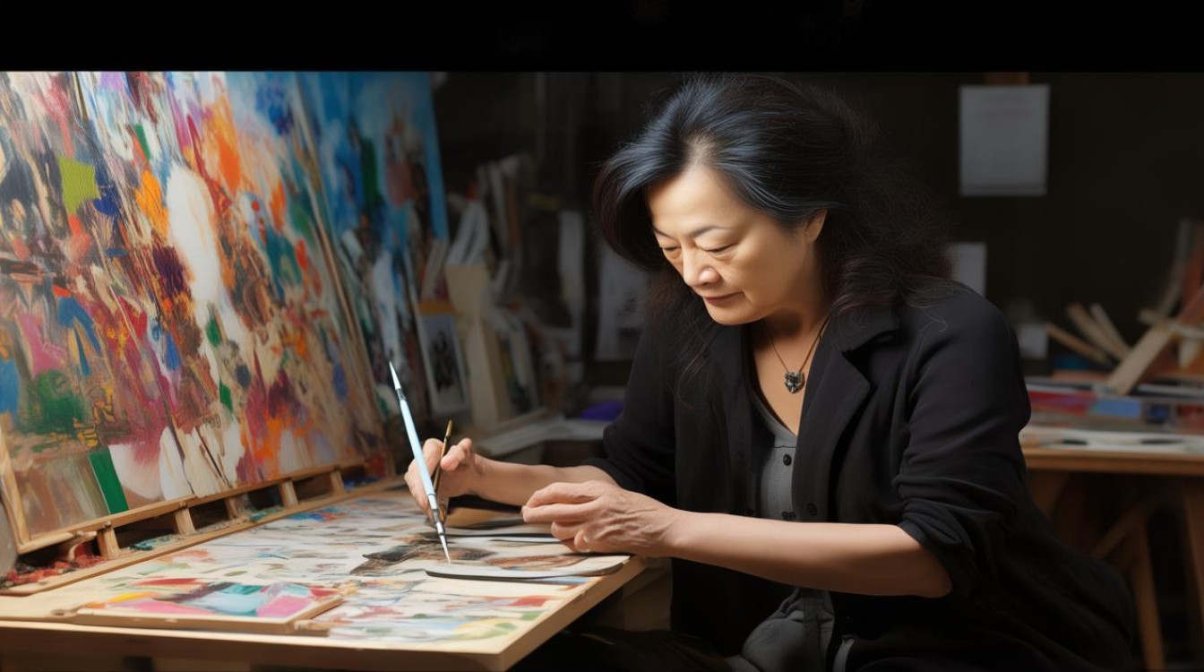 郭莹油画家