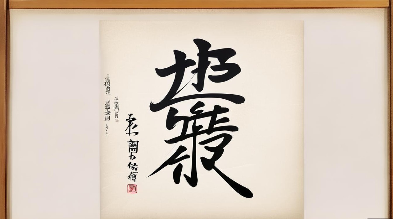 媚字书法