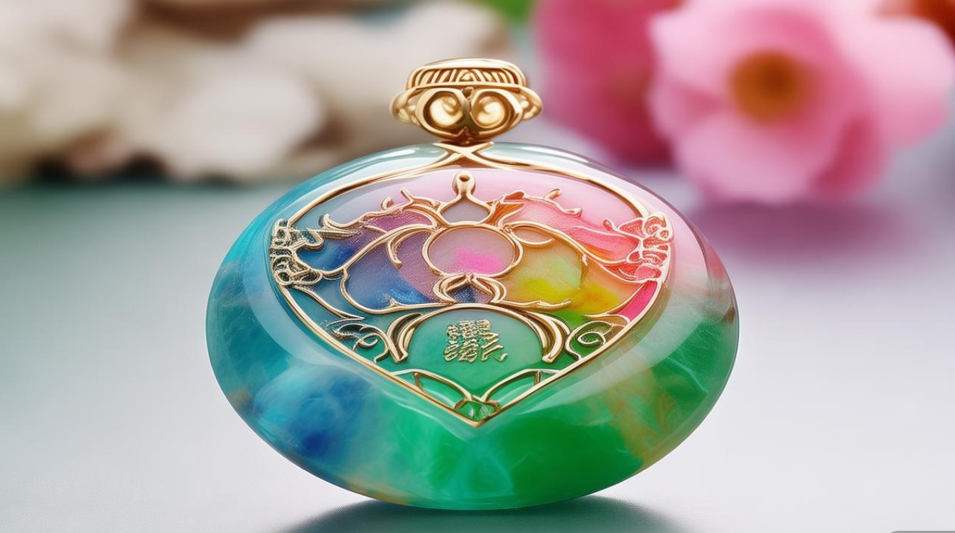 多色翡翠挂件