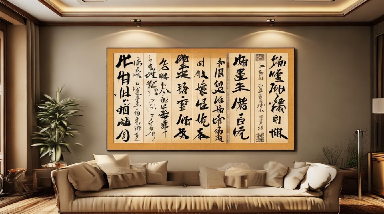 客厅书法词句