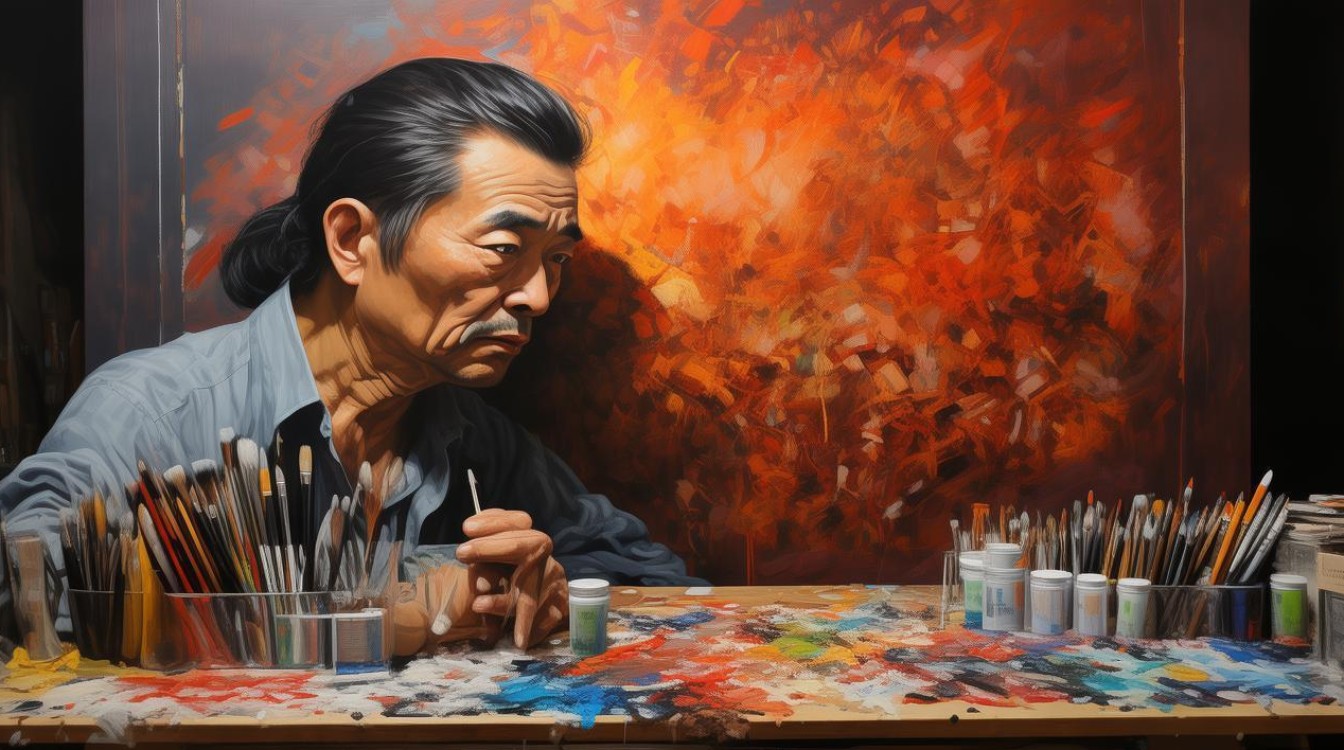 毛焰油画家