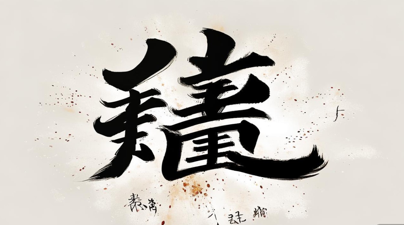 书法爆字