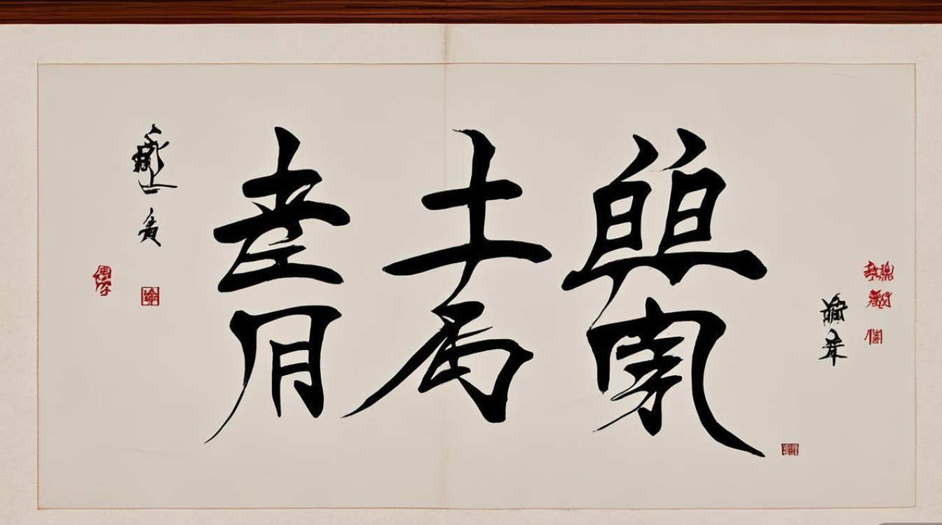 何栗书法