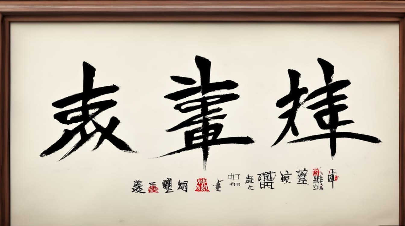 何栗书法