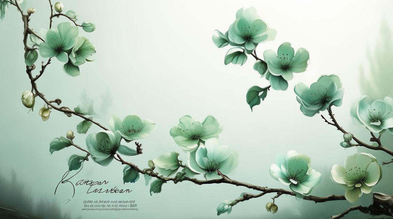 水墨飘花翡翠