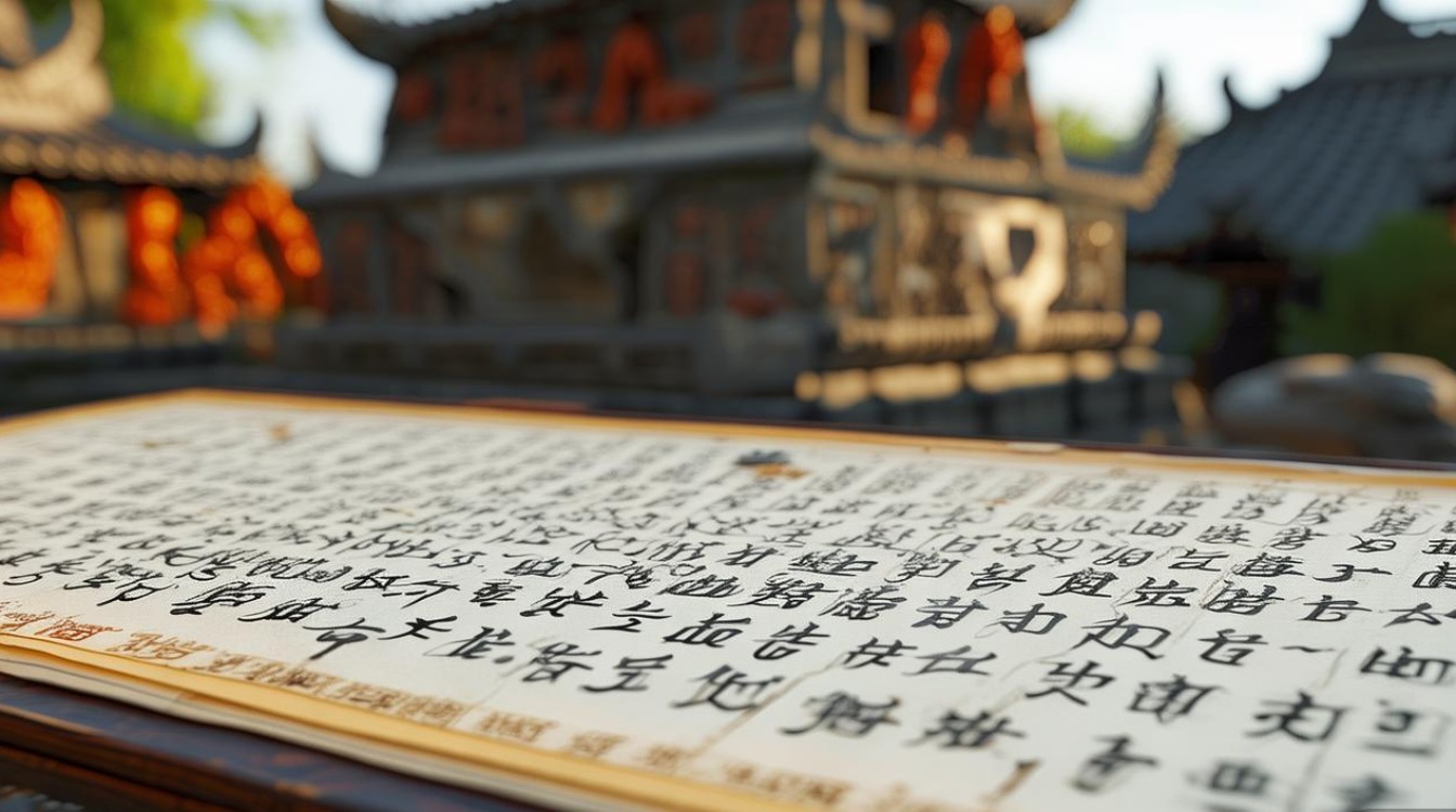 赠寺庙书法