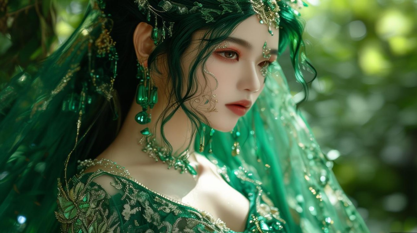 翡翠美女寓意