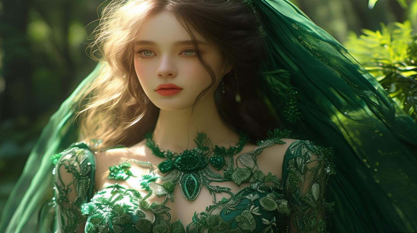 翡翠美女寓意