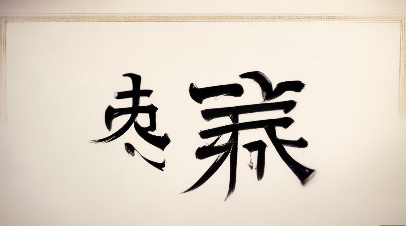 渴字书法