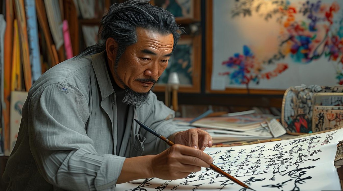 国画家王严