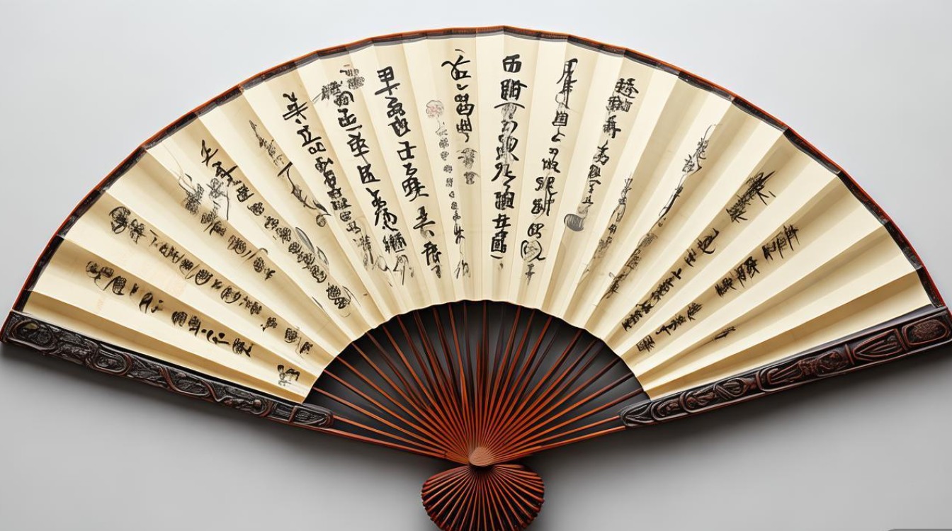 颜体扇面书法