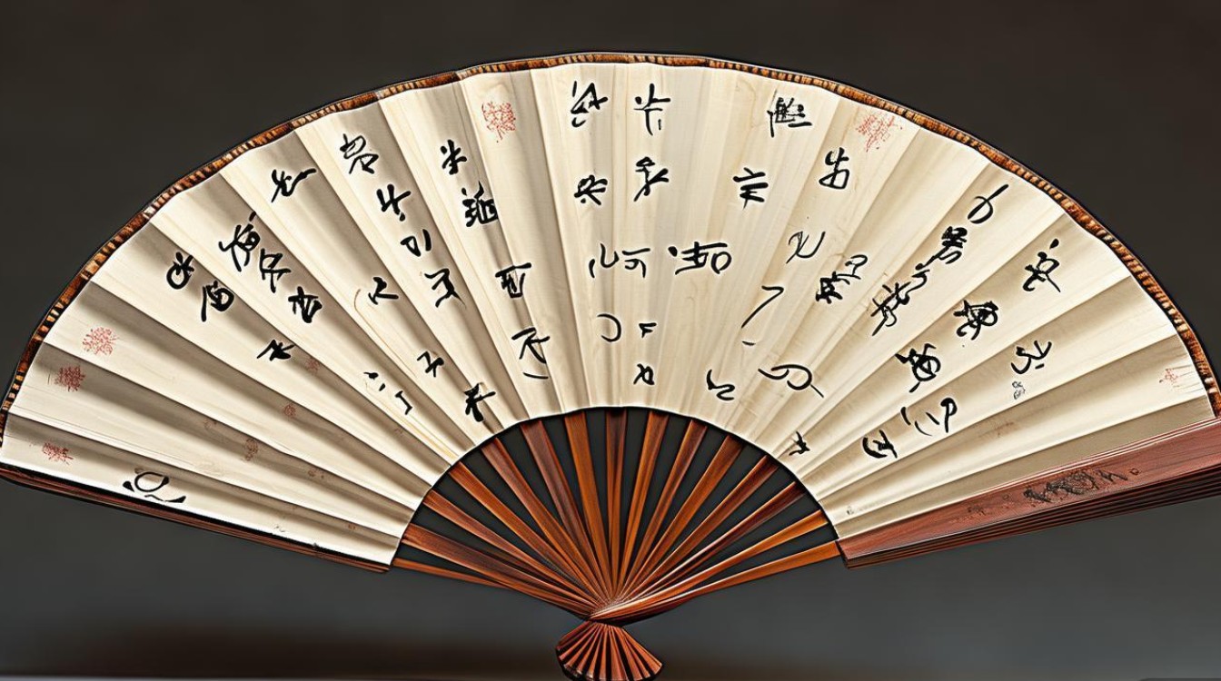 颜体扇面书法
