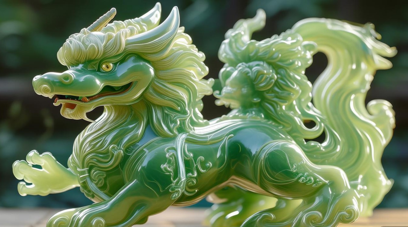翡翠麒麟送子