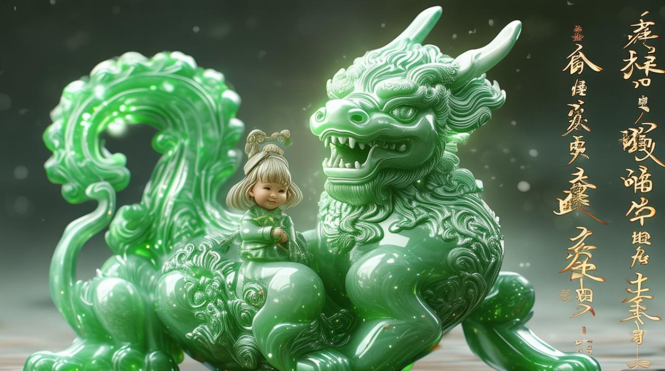 翡翠麒麟送子