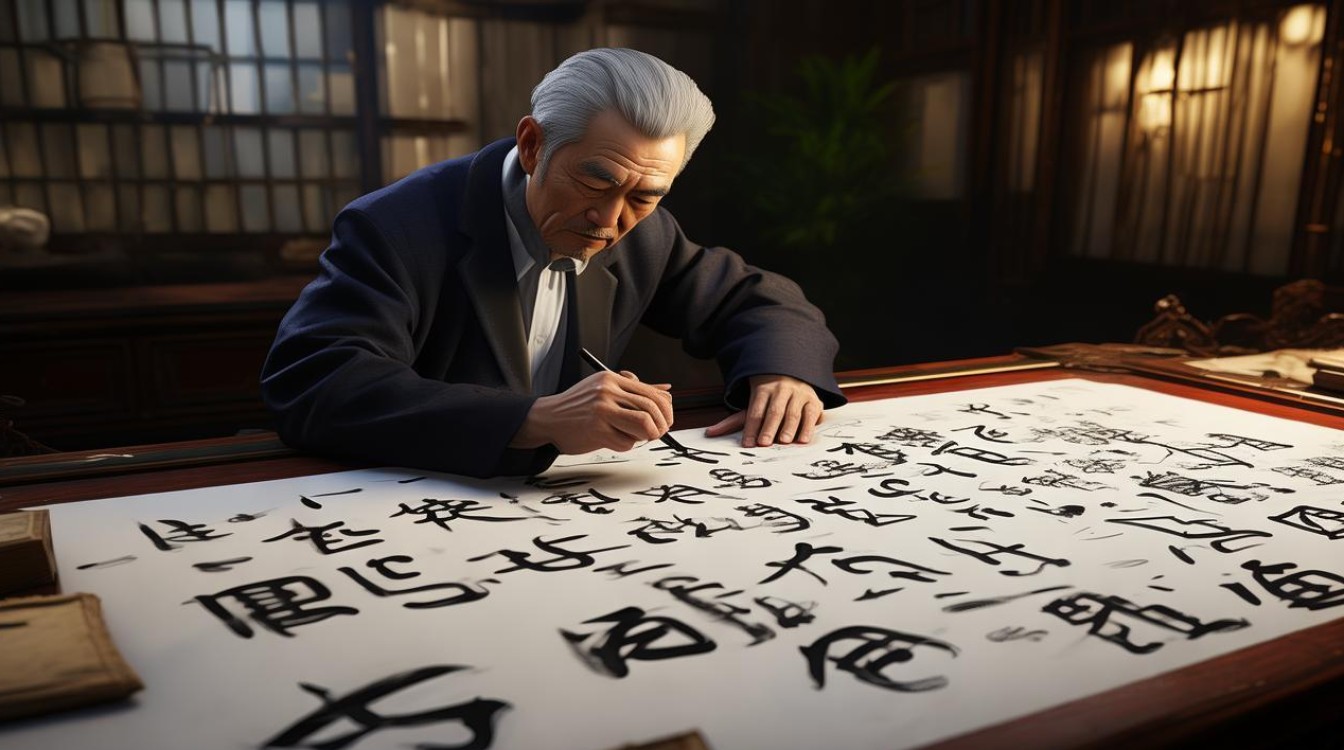李会长书法