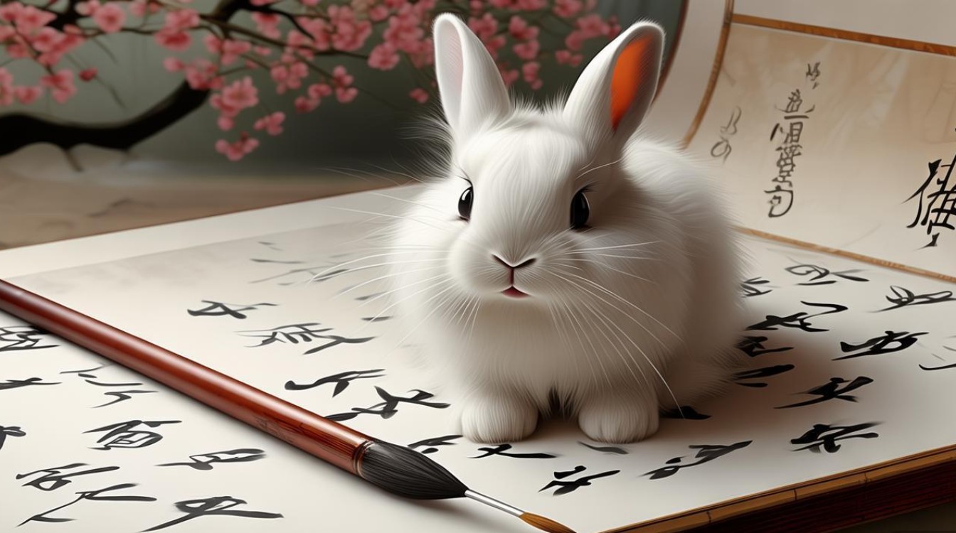 兔子书法
