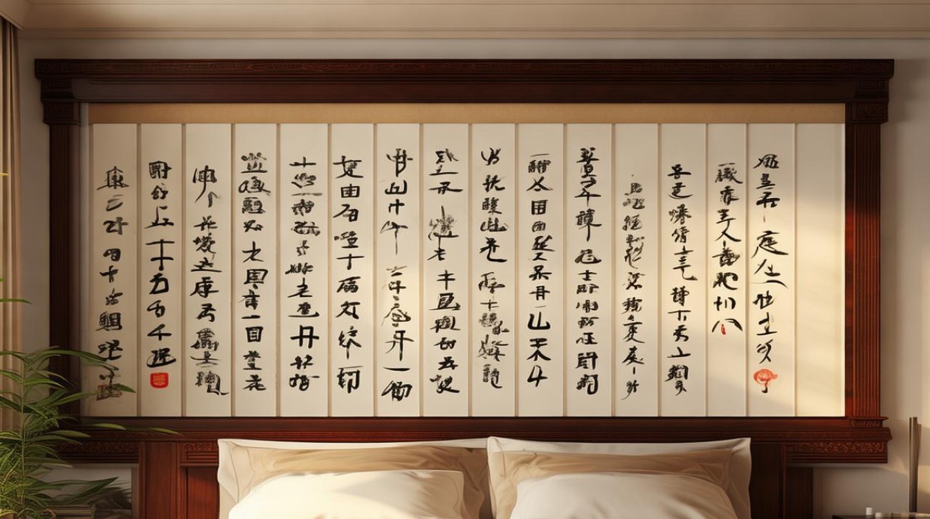 卧室横幅书法