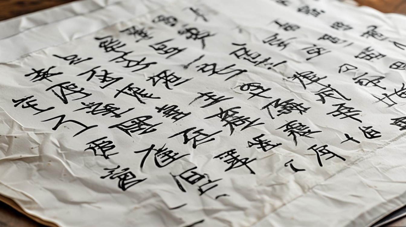 书法纸张折叠