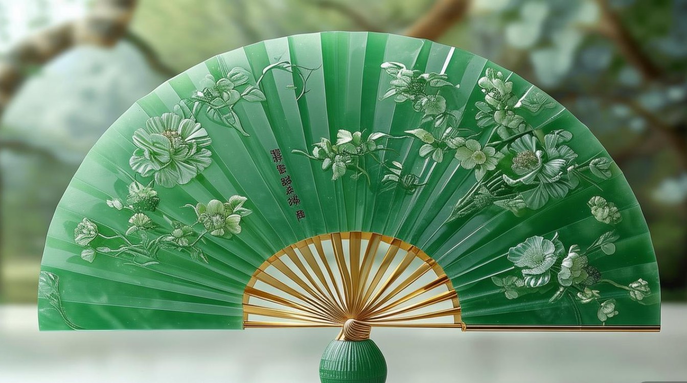 翡翠扇图