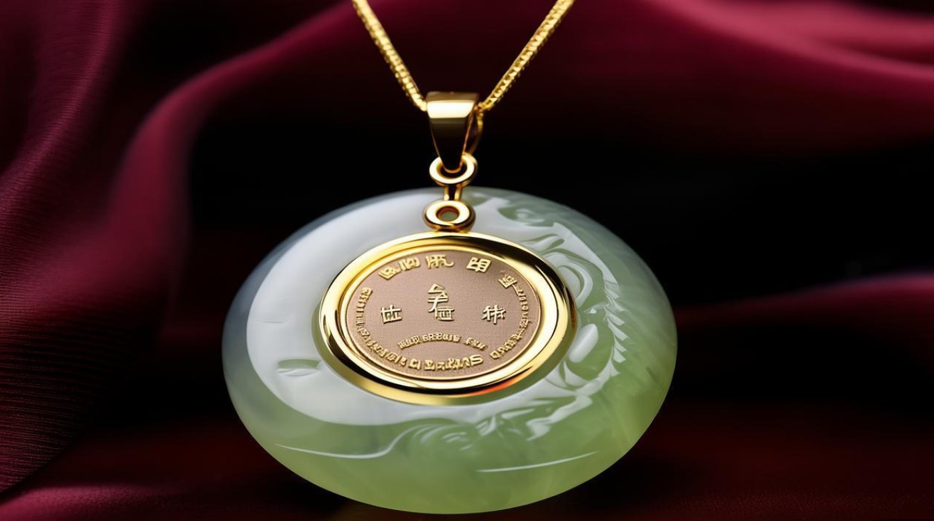 千足金a货翡翠吊坠
