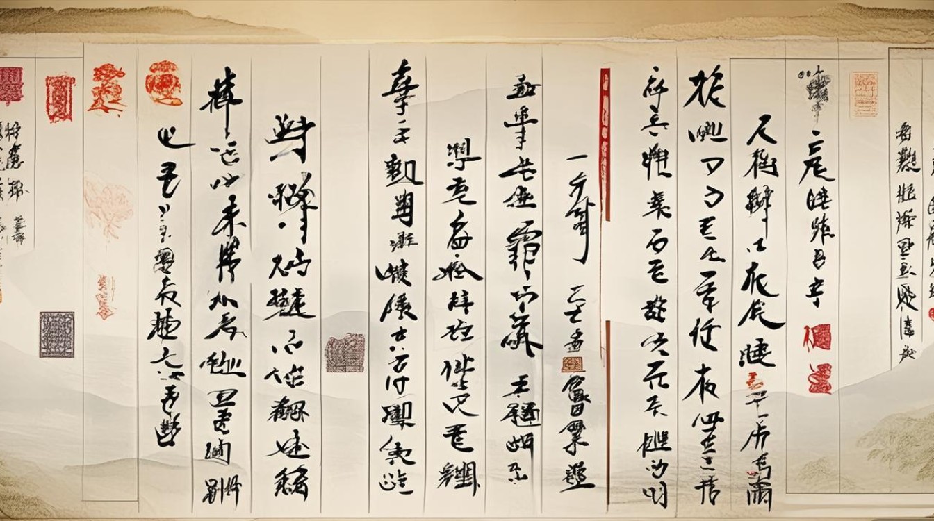 天行建书法