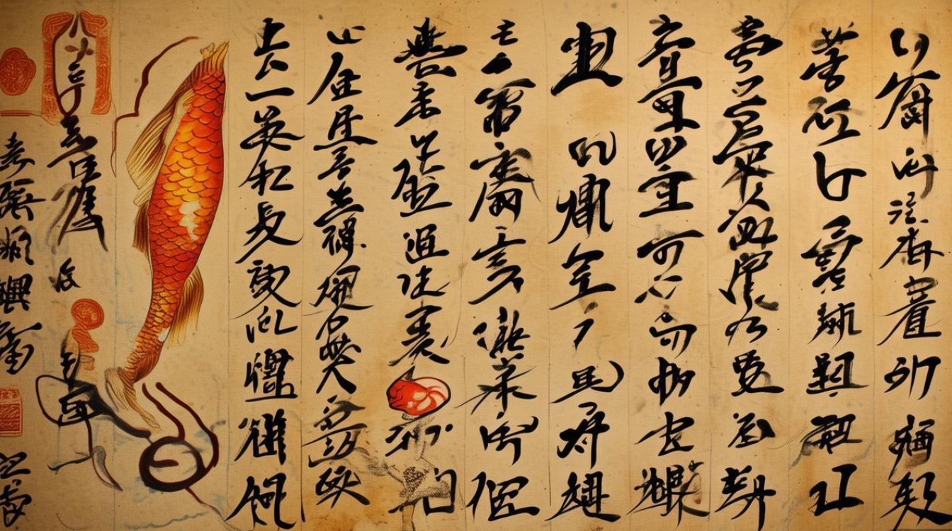锦鲤书法