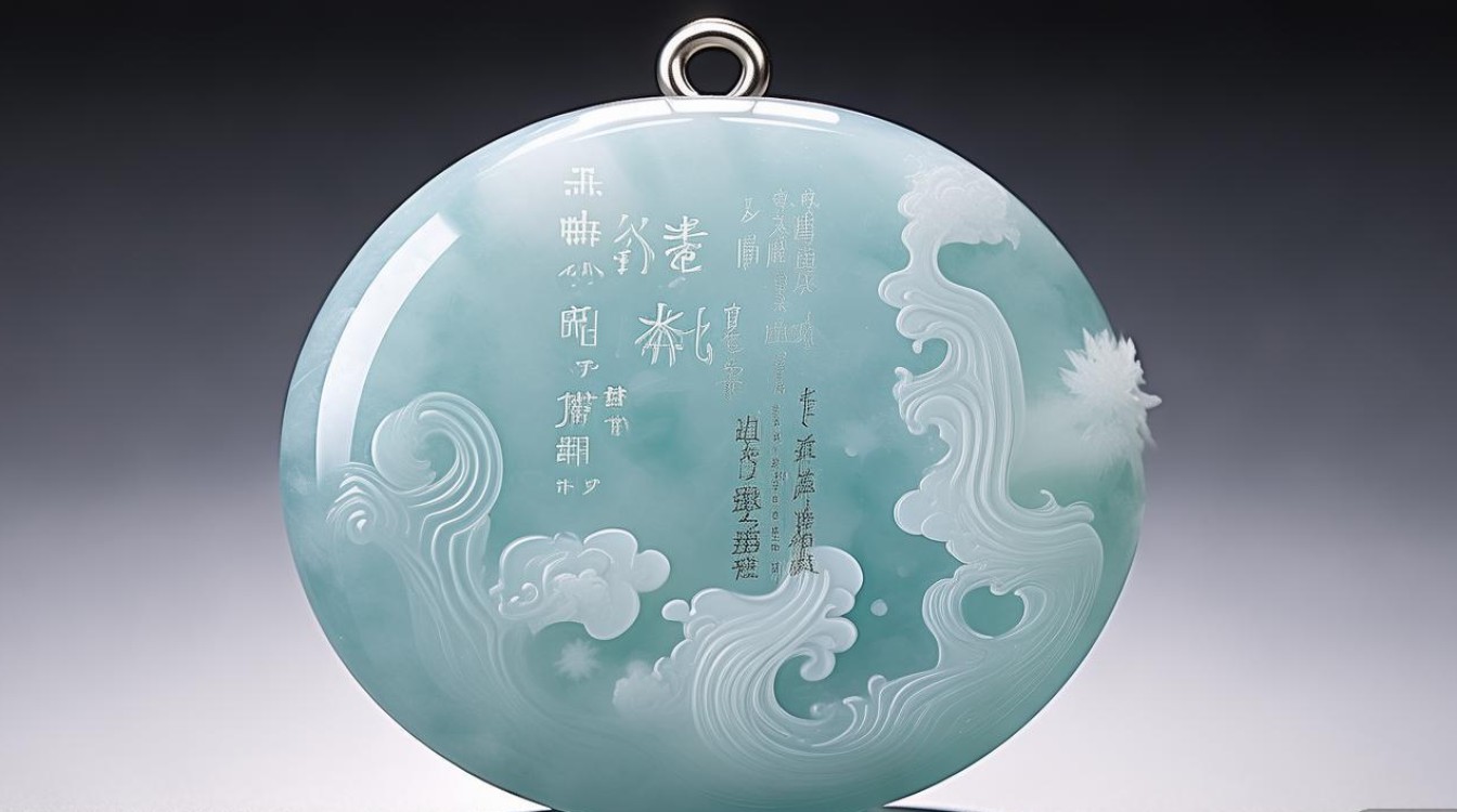 冰种飘花翡翠平安扣