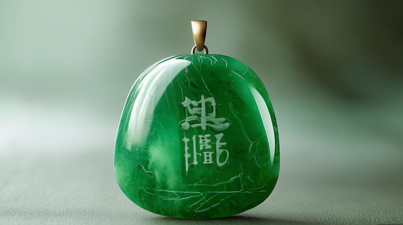 带皮的翡翠吊坠图片