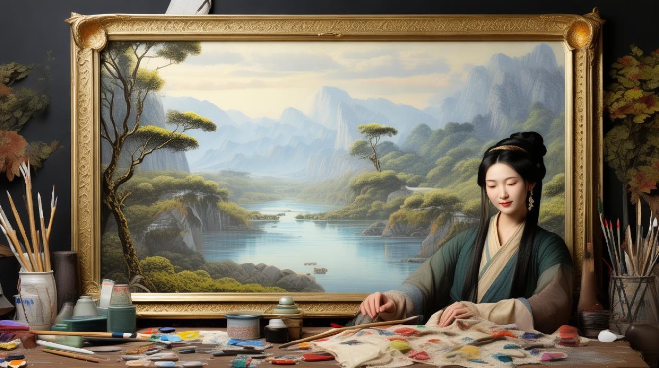丽金国画家