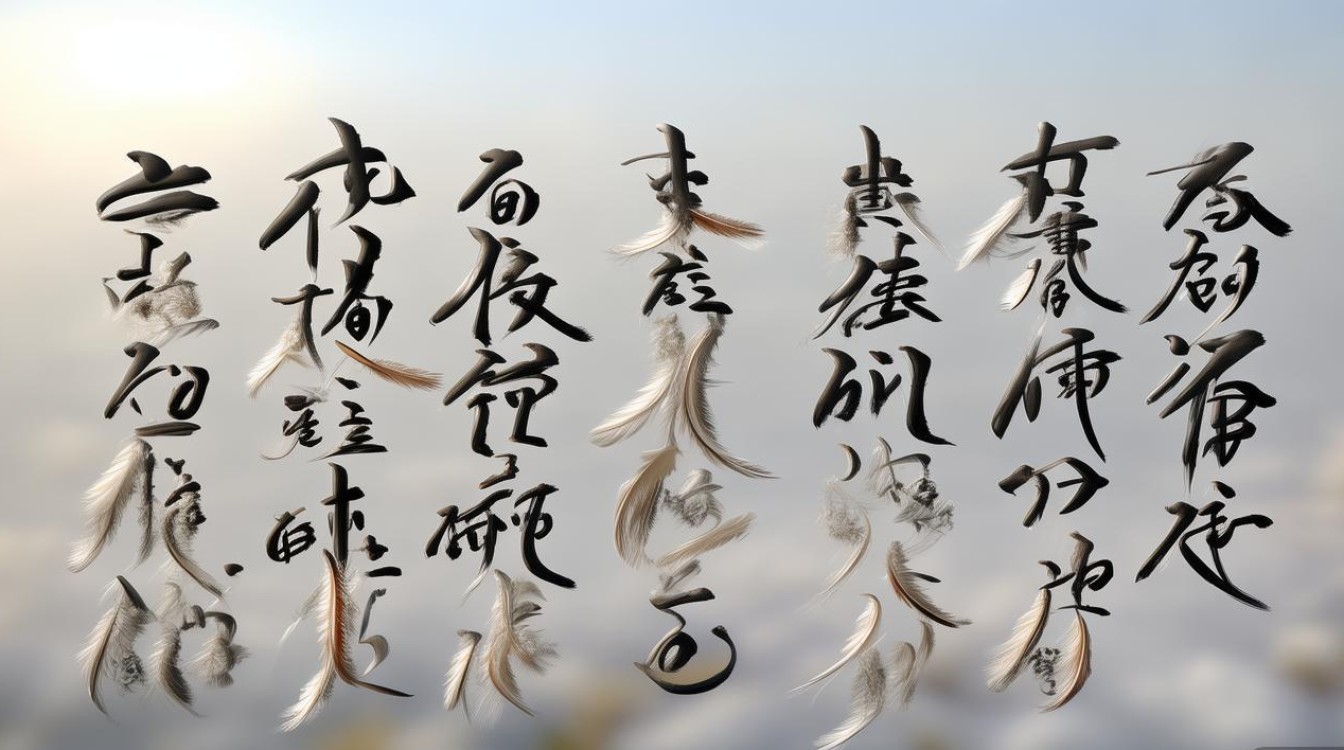 羽毛书法