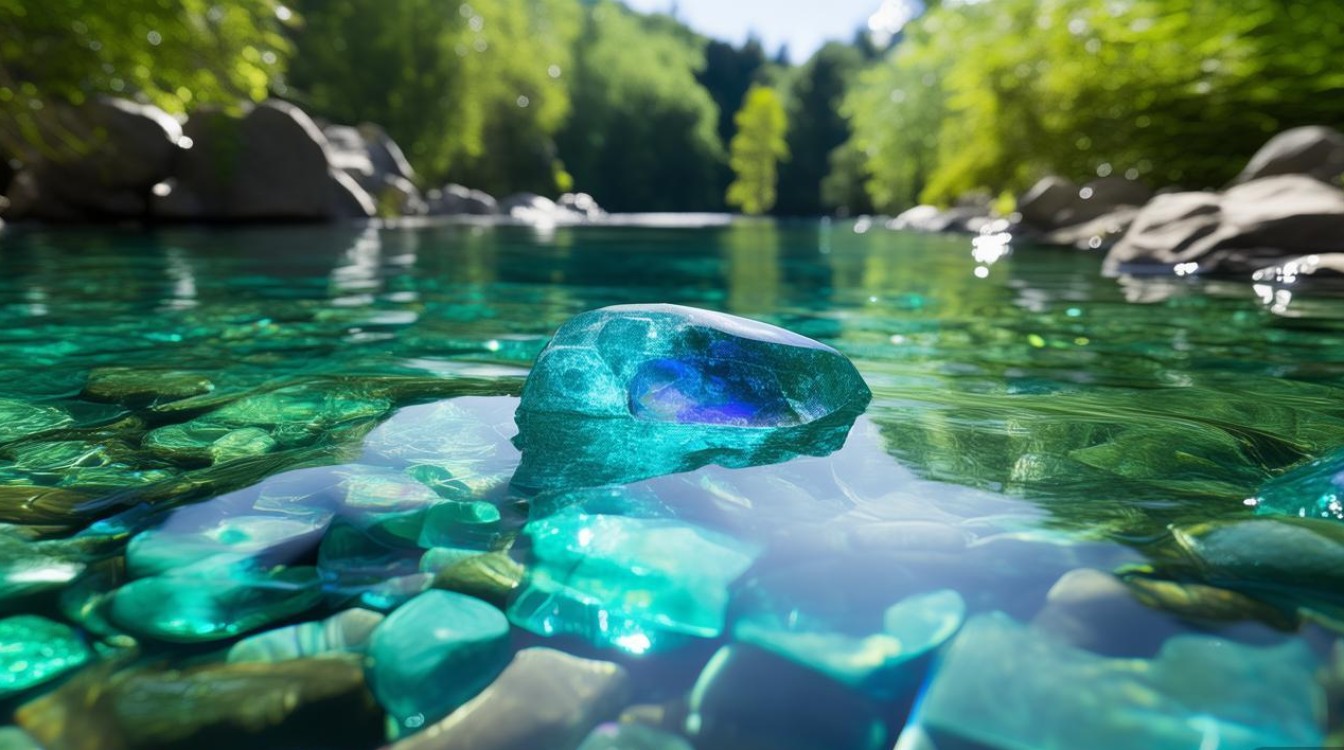 蓝水翡翠和油青
