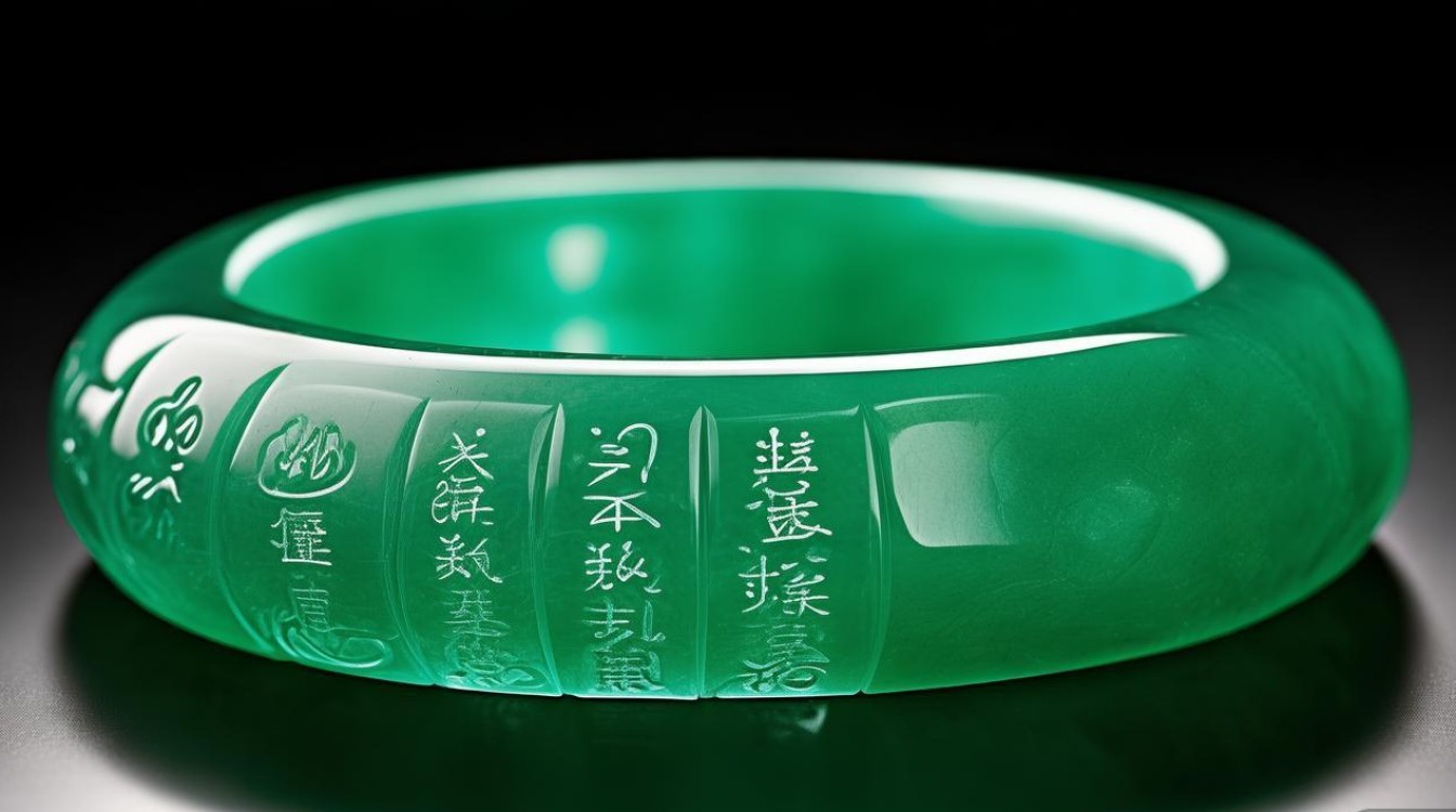 翡翠晴水糯种手镯