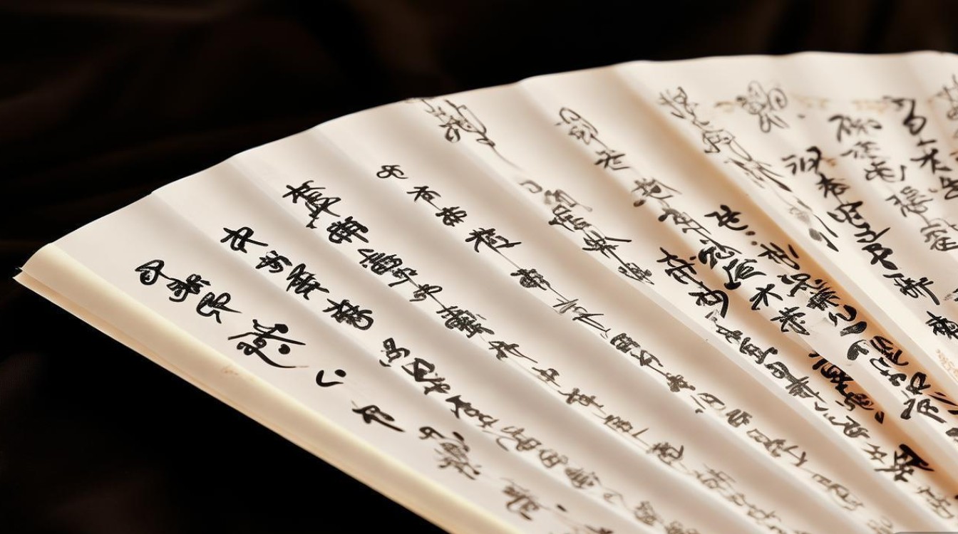 扇面四字书法作品欣赏