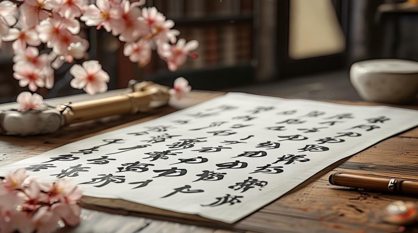 书法春有百花秋有月