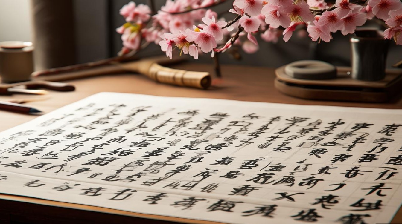 书法春有百花秋有月