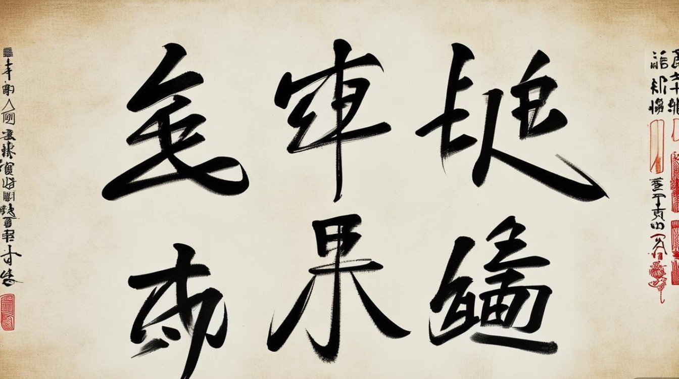 天行健地势坤书法作品