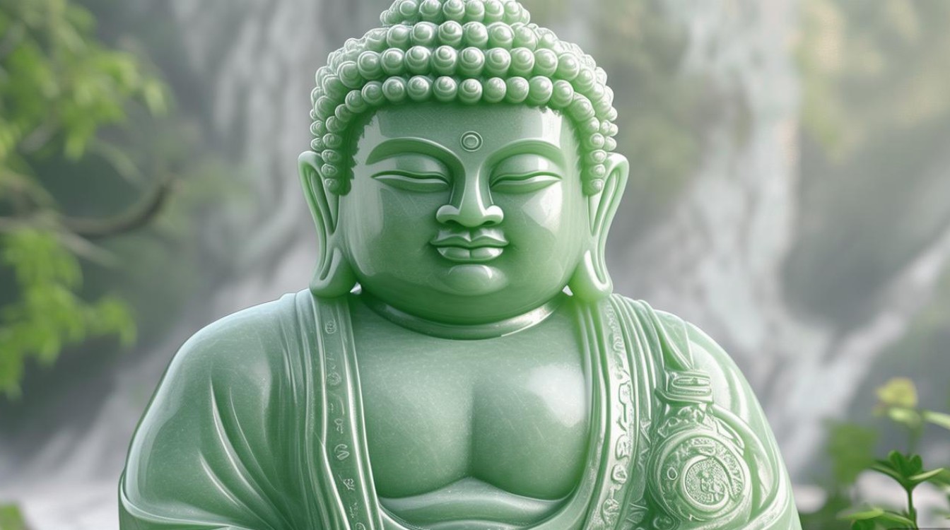 冰种翡翠弥勒佛