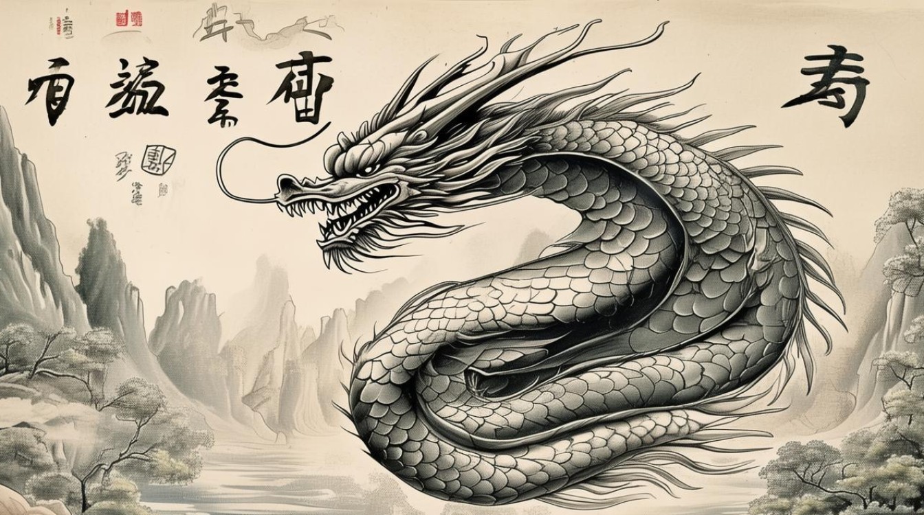 天下第一龙书法