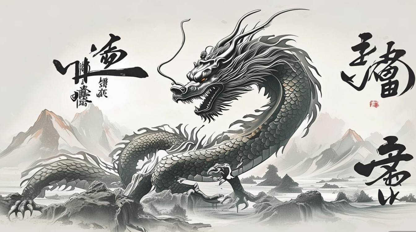 天下第一龙书法