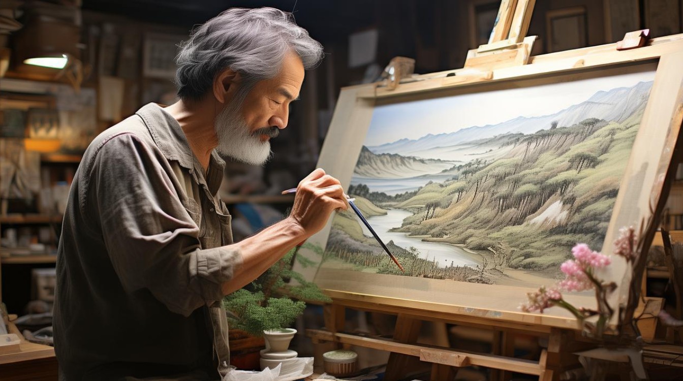 日本画家鸥