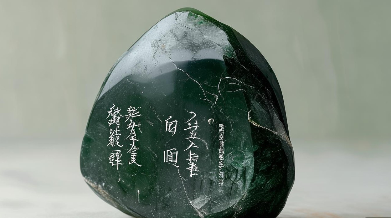 翡翠原石 肉发黑