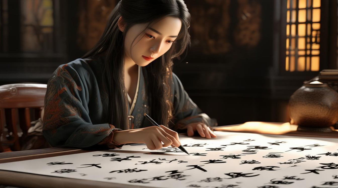 女书法家白锐