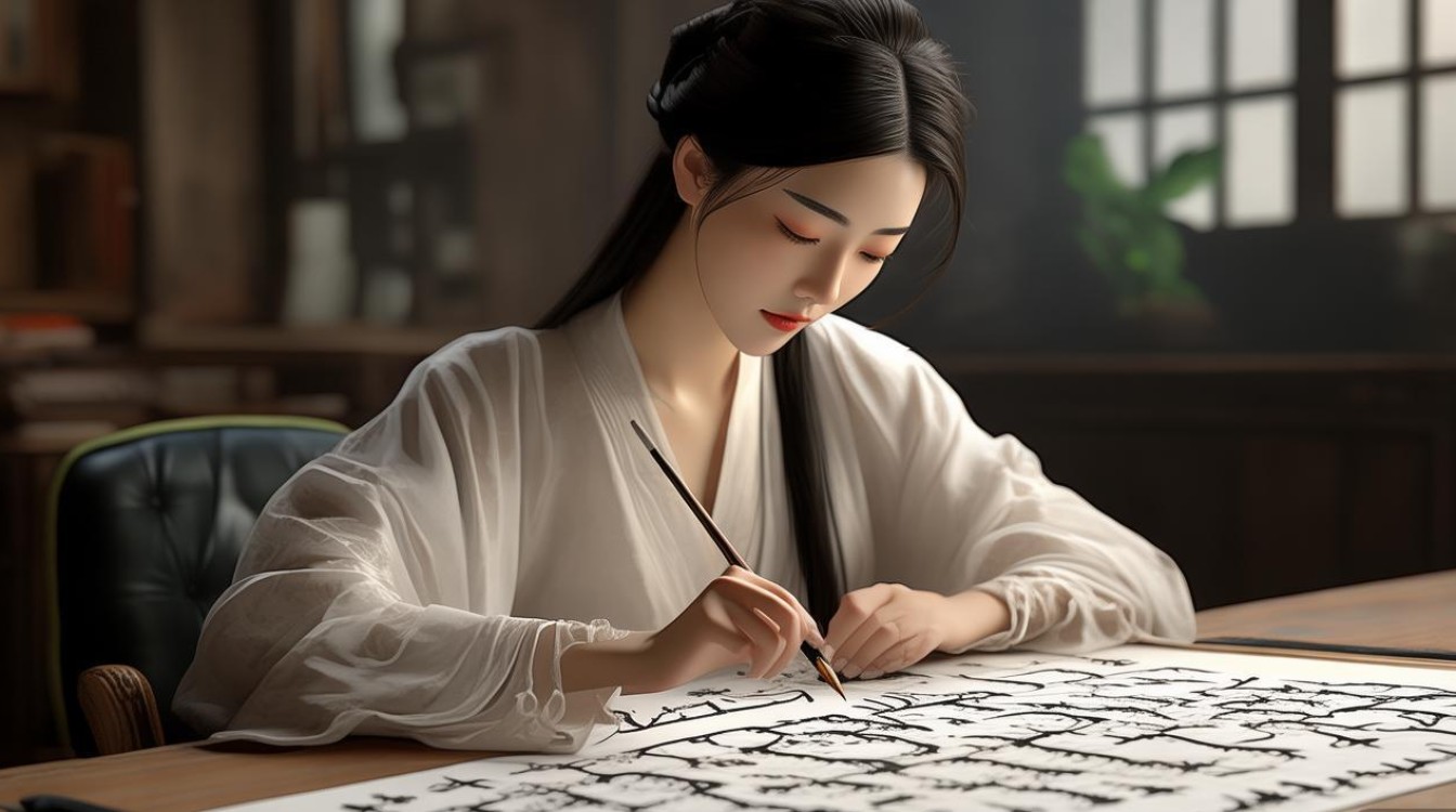 女书法家白锐