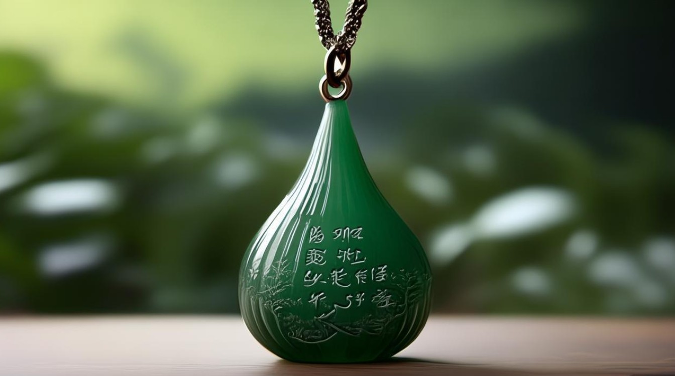 翡翠吊坠葫芦寓意