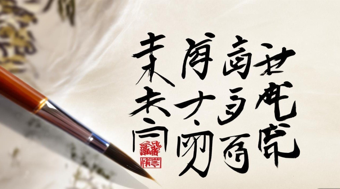 名家书法四字
