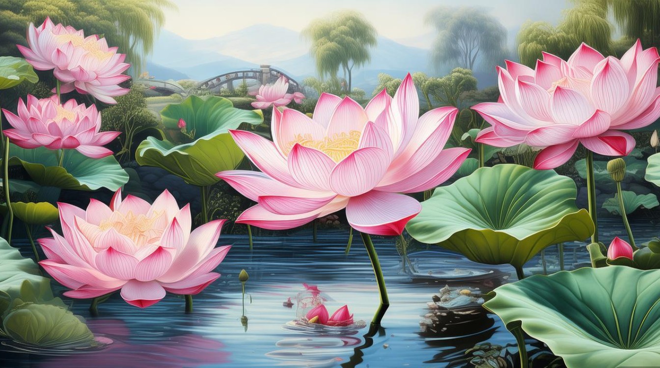国画家荷花