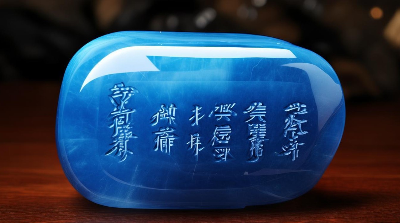 蓝水糯化翡翠
