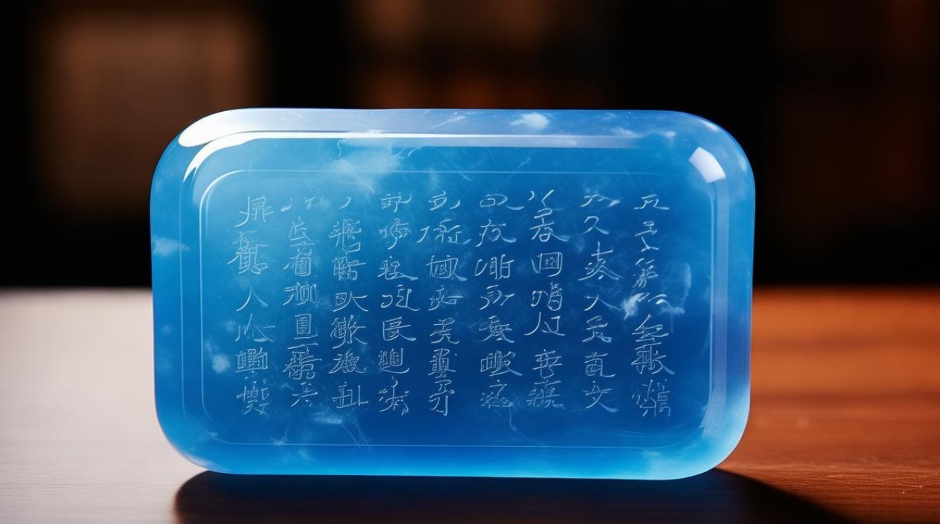 蓝水糯化翡翠