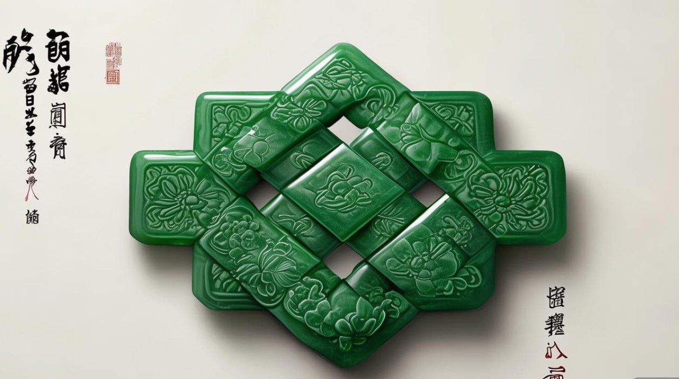 翡翠中国结图片